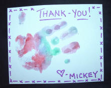 handprint card craft